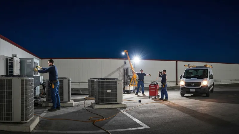 Services professionnels de maintenance de climatiseur